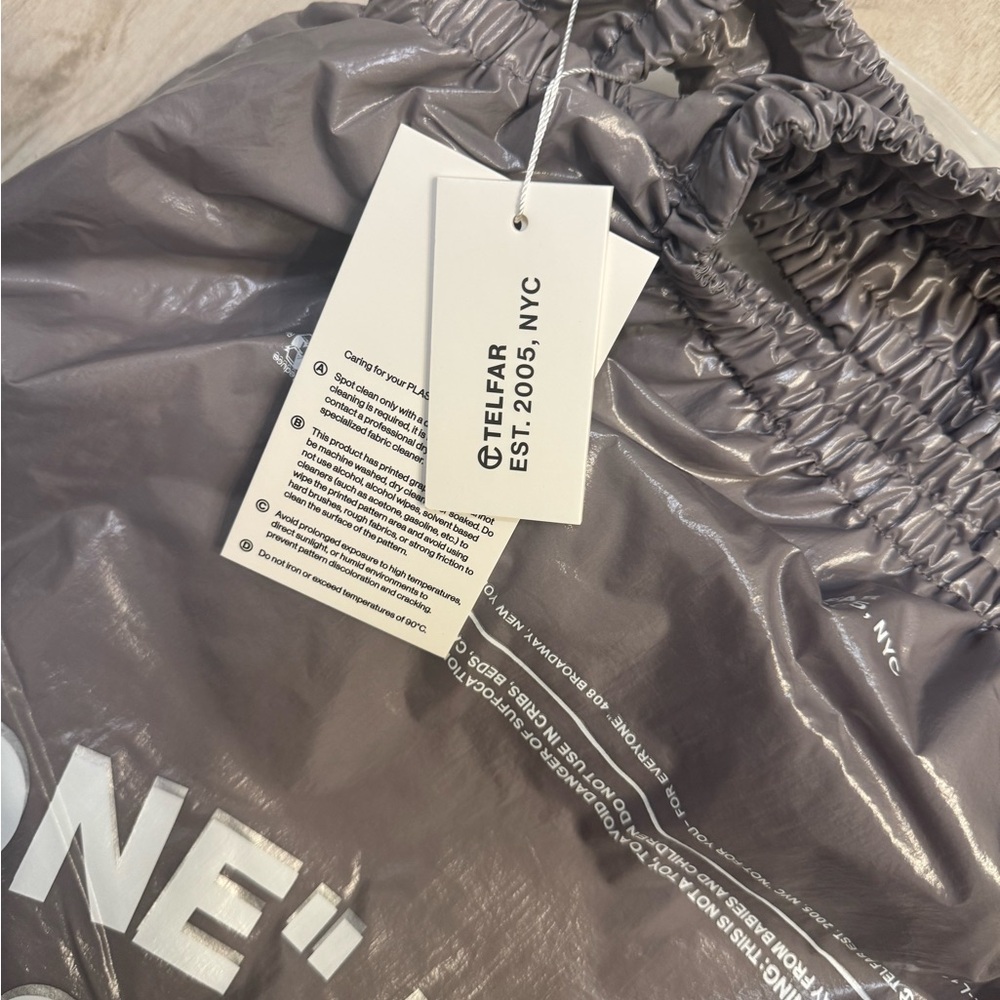 Telfar Jumbo OMG Plastic Bag | Grey - Picture 3 of 7